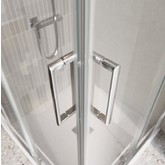Душевой угол BelBagno Luce AH 22 1300x1250 хром, прозр.стекло 
