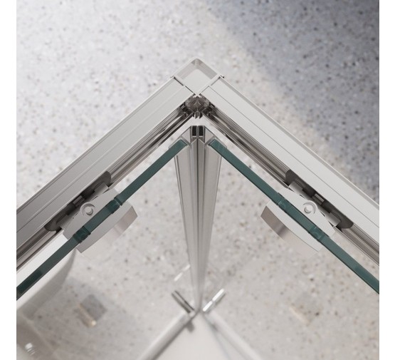 Душевой угол BelBagno Luce AH 22 1500x1100 хром, прозр.стекло 