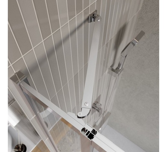 Душевой угол BelBagno Luce AH 21 1250x800 хром, прозр.стекло 