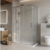 Душевой угол BelBagno Luce AH 21 1450x900 хром, прозр.стекло 