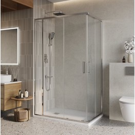 Душевой угол BelBagno Luce AH 21 1500x900 хром, прозр.стекло 
