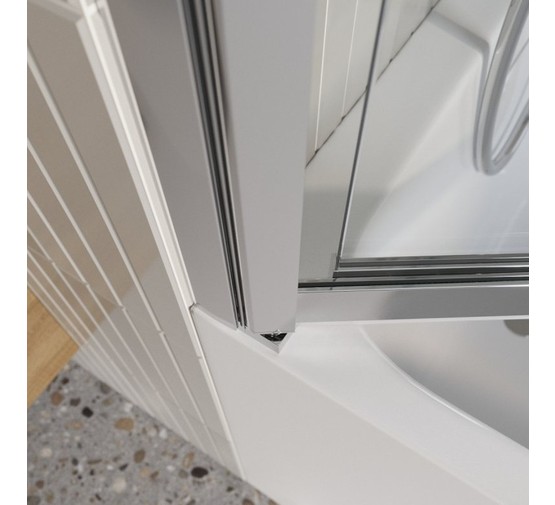 Шторка для ванны BelBagno LUCE-VF-11 800x1450 хром, прозр.стекло 