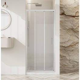 Душевая дверь BelBagno UNO-195 BF 3 120 см сатин, прозр.стекло 