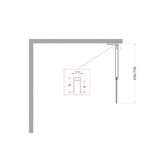 Душевая перегородка BelBagno Uno L-1-TB 700x2000 хром, прозр.стекло