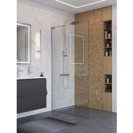 Душевая перегородка BelBagno Uno L-1-TB 800x2000 хром, прозр.стекло