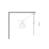 Душевая перегородка BelBagno Uno L-1-TB 900x2000 хром, бронз.стекло