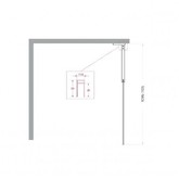 Душевая перегородка BelBagno Uno L-1-TB 1100x2000 хром, прозр.стекло