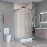 Душевой угол BelBagno MARINO-2 A 2 900x900 хром, прозр.стекло 