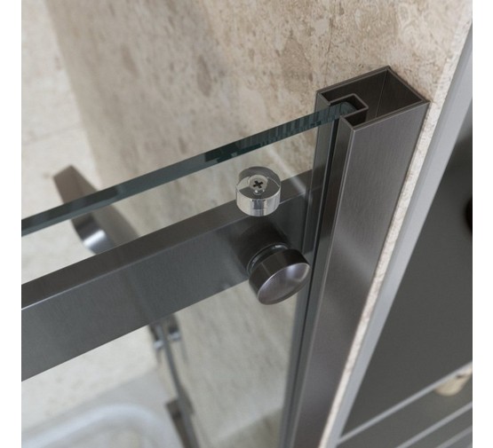 Душевой угол BelBagno MARINO-2 A 2 900x900 оружейная сталь, прозр.стекло 