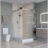 Душевой угол BelBagno MARINO-2 AH 2 1200x900 хром, прозр.стекло 