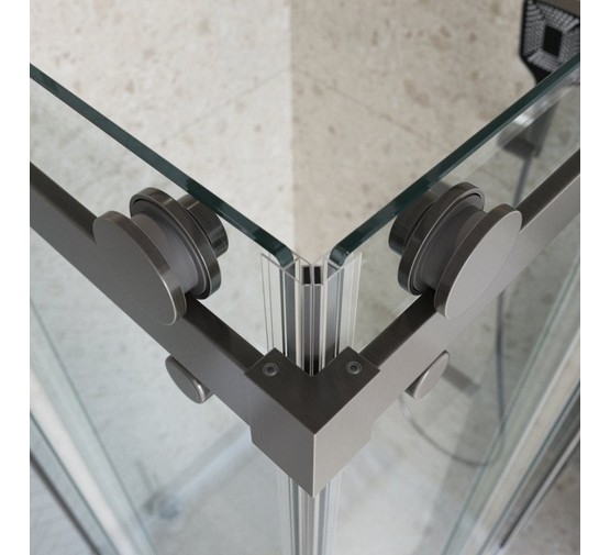 Душевой угол BelBagno MARINO-2 AH 2 1200x900 оружейная сталь, прозр.стекло 