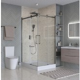 Душевой угол BelBagno MARINO-2 AH 2 1200x900 оружейная сталь, прозр.стекло
