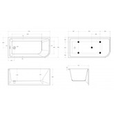 Акриловая ванна BelBagno BB712 150x73 см левая