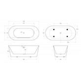 Акриловая ванна BelBagno BB306 159x75 см