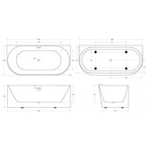 Акриловая ванна BelBagno BB412 170x80 см белый