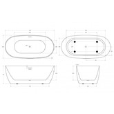 Акриловая ванна BelBagno BB415 170x80 см белый