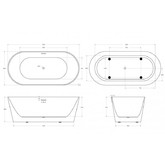 Акриловая ванна BelBagno BB416 170x80 см белый
