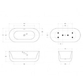 Акриловая ванна BelBagno BB706 170x77 см белый