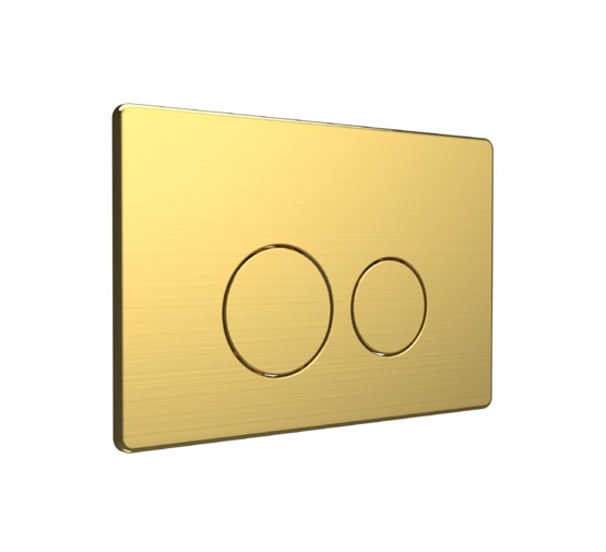 Клавиша смыва Oliveeka R22 золото брашированное