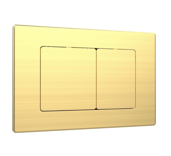 Клавиша смыва Oliveeka E12 золото брашированное