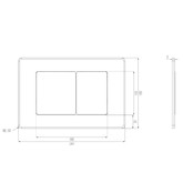 Клавиша смыва Oliveeka E12 никель матовый