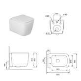 Унитаз подвесной Oliveeka OL-G1 торнадо микролифт