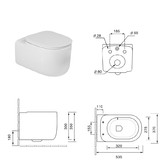 Унитаз подвесной Oliveeka OL-G27 торнадо микролифт