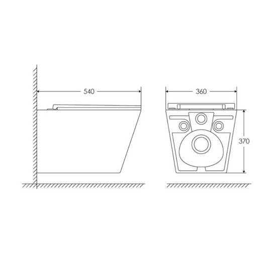 Унитаз подвесной Oliveeka OL-6016 торнадо микролифт