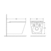 Унитаз подвесной Oliveeka OL-6016 торнадо микролифт