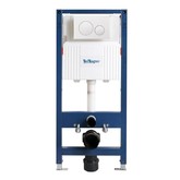 Инсталляция для унитаза BelBagno BB-101-M-BC клавиша белая