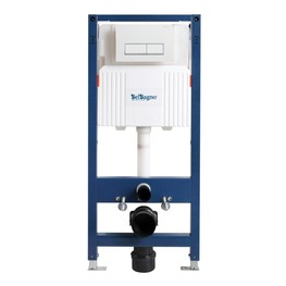 Инсталляция для унитаза BelBagno BB-101-M-BR клавиша белая