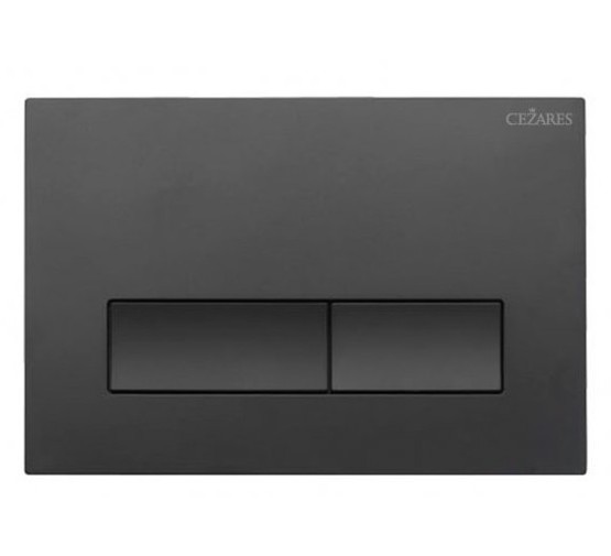 Клавиша смыва Cezares Slider черный матовый