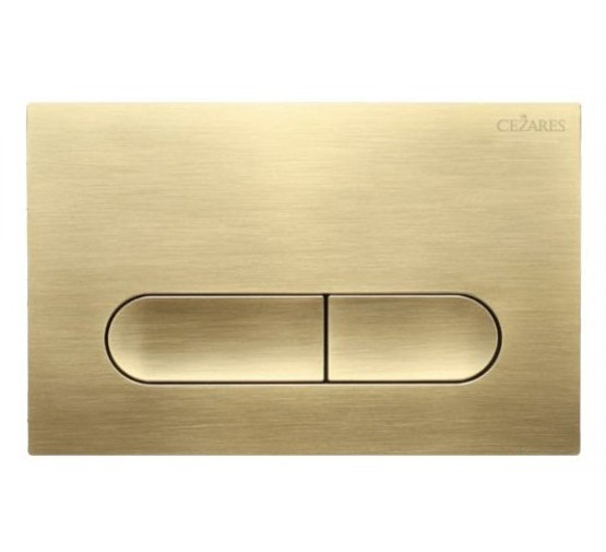 Клавиша смыва Cezares Liner золото брашированное