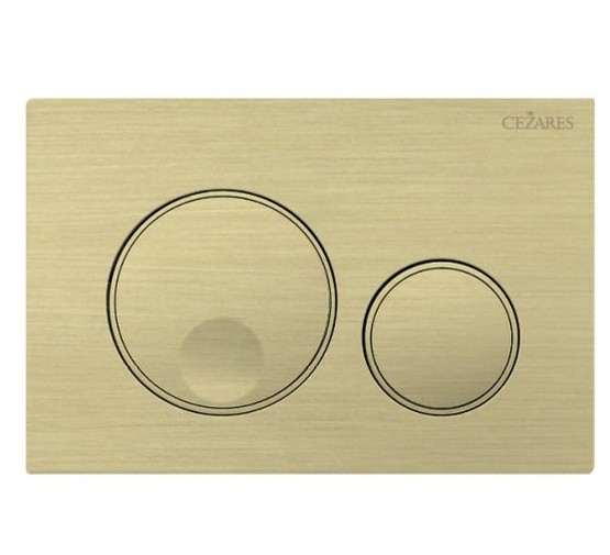 Клавиша смыва Cezares Relax золото брашированное