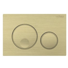 Клавиша смыва Cezares Relax золото брашированное