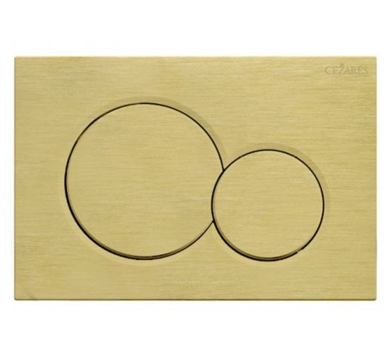 Клавиша смыва Cezares STYLUS золото брашированное