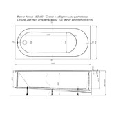 Акриловая ванна Aquanet Nexus 180x80