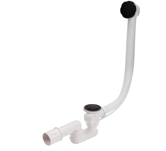 Слив-перелив для ванны Aquanet V55R 70см черный