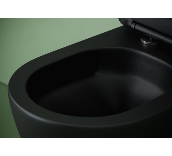 Унитаз подвесной Ceramicanova Uno торнадо микролифт черный матовый