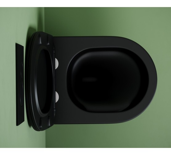 Унитаз подвесной Ceramicanova Uno торнадо микролифт черный матовый