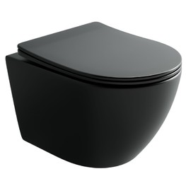 Унитаз подвесной Ceramicanova Uno торнадо микролифт черный матовый