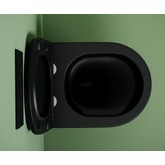 Унитаз подвесной Ceramicanova Uno торнадо микролифт черный матовый