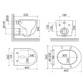 Унитаз подвесной Ceramicanova Whirl торнадо 3.0 микролифт белый