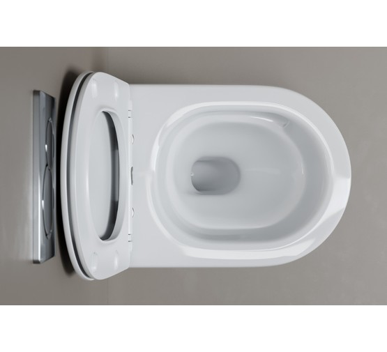 Унитаз подвесной Ceramicanova Mia торнадо 3.0 микролифт белый