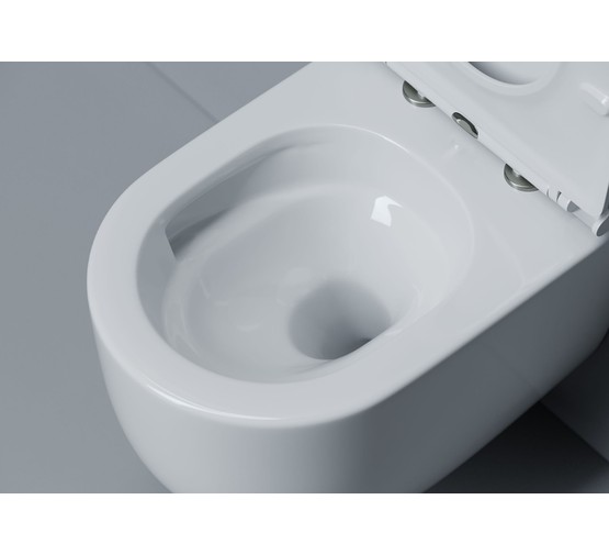 Унитаз подвесной Ceramicanova Voga торнадо 3.0 микролифт белый