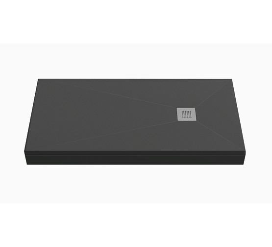 Душевой поддон Good Door Essentia 1100x700 литьевой мрамор черный