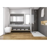 Душевой поддон Good Door Essentia 1100x700 литьевой мрамор черный