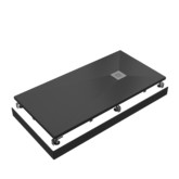 Душевой поддон Good Door Essentia 1100x700 литьевой мрамор черный