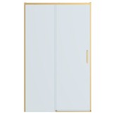 Душевая дверь Cezares Plane BF 1 130 см золото брашированное прозрачное стекло 