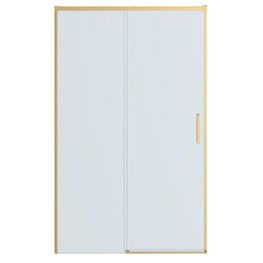 Душевая дверь Cezares Plane BF 1 140 см золото брашированное прозрачное стекло 